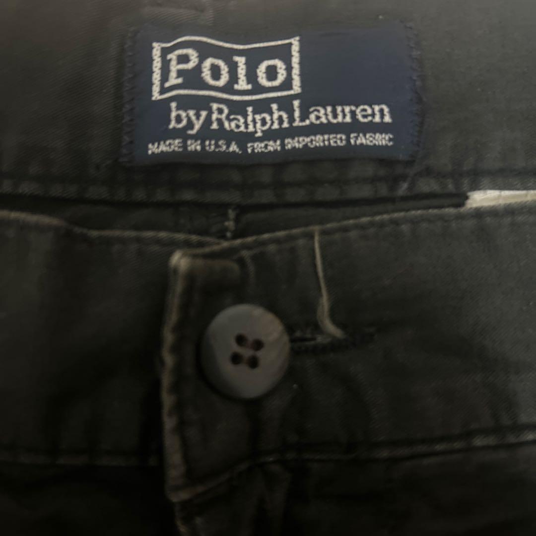 初期タグ80s90sポロチノ USA製 ブラック ２タック