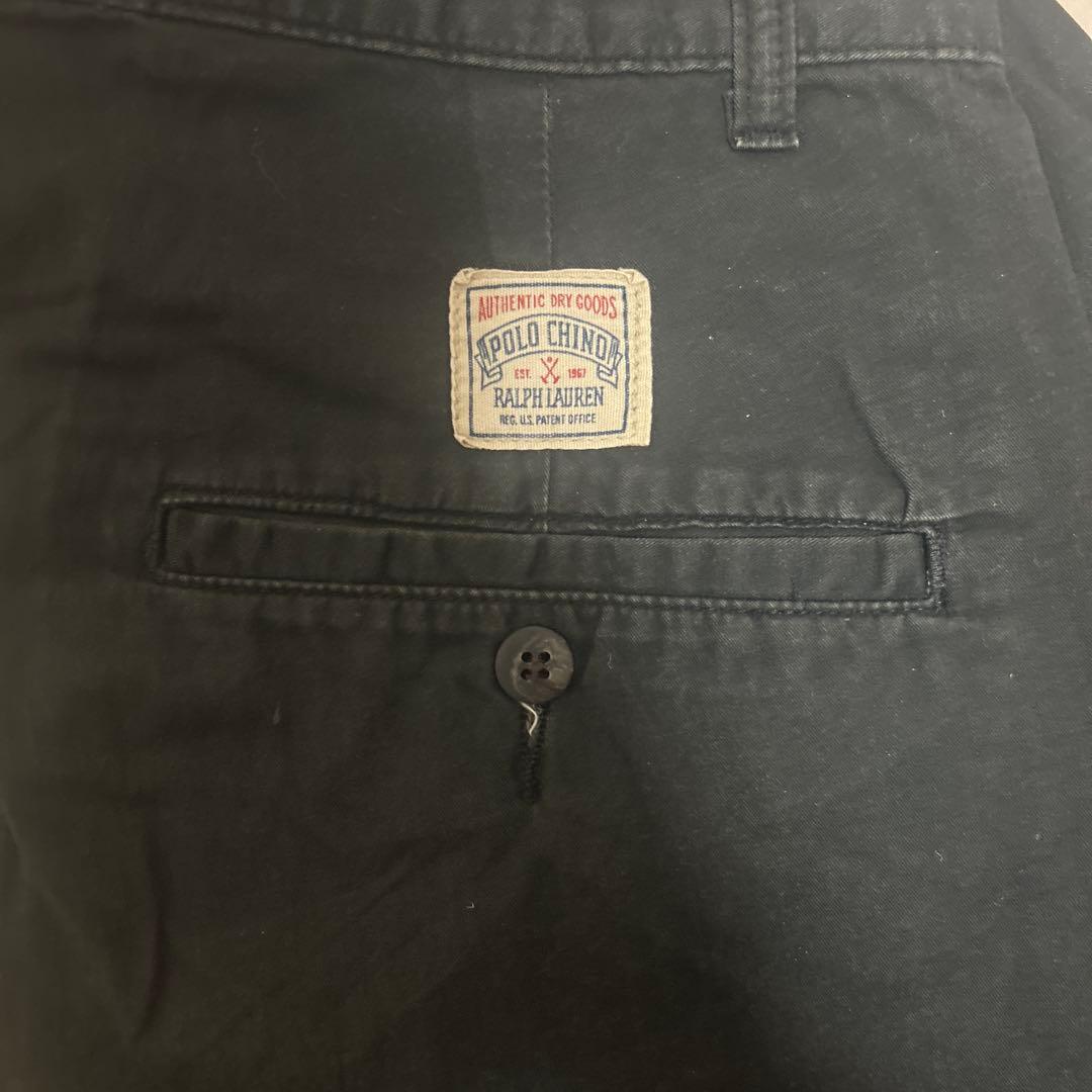 初期タグ80s90sポロチノ USA製 ブラック ２タック