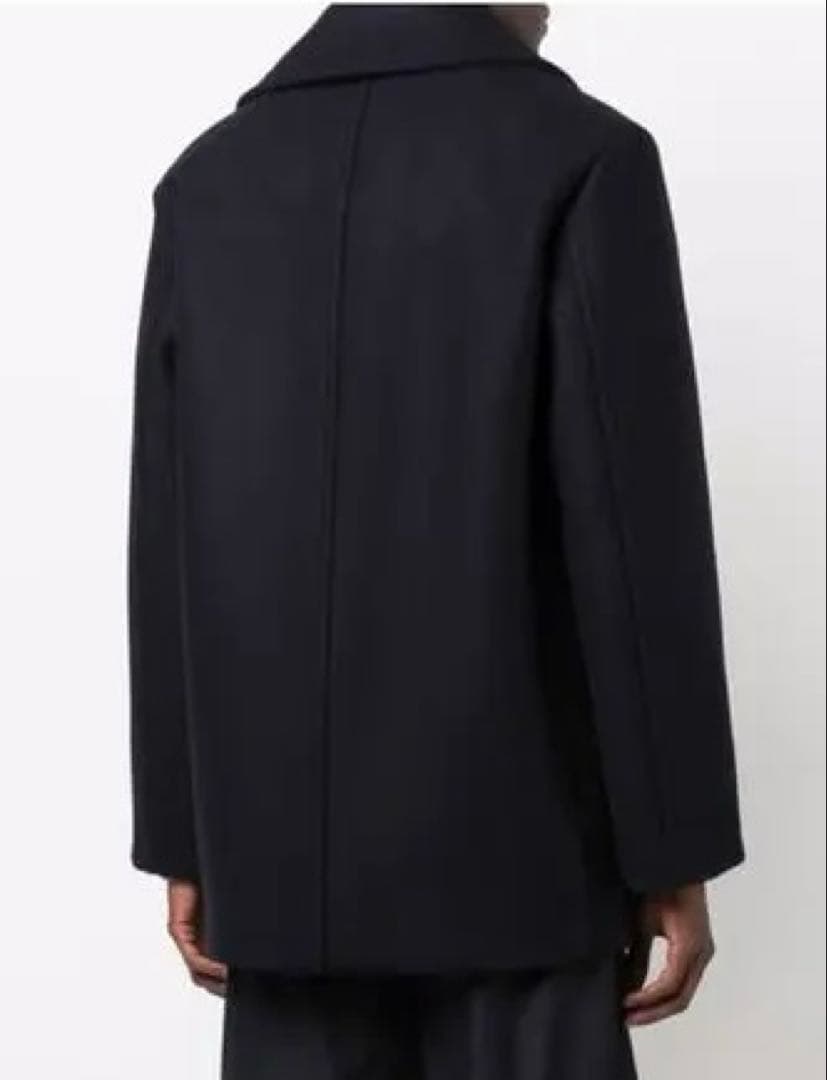JIL SANDER+ 21aw ピーコート オーバーサイズ　ネイビー46