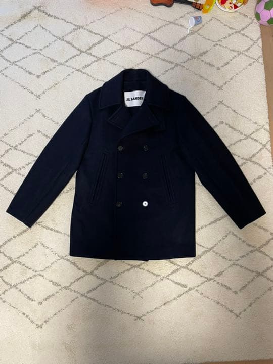 JIL SANDER+ 21aw ピーコート オーバーサイズ　ネイビー46
