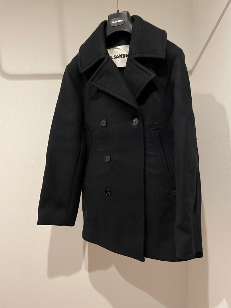 JIL SANDER+ 21aw ピーコート オーバーサイズ　ネイビー46