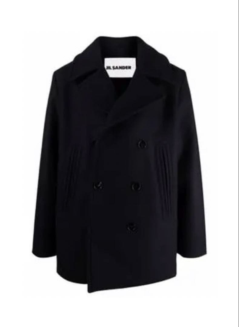 JIL SANDER+ 21aw ピーコート オーバーサイズ　ネイビー46