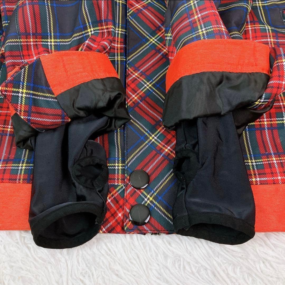 55【極美品】JEWEL スノボウェア 上下セット タータンチェック