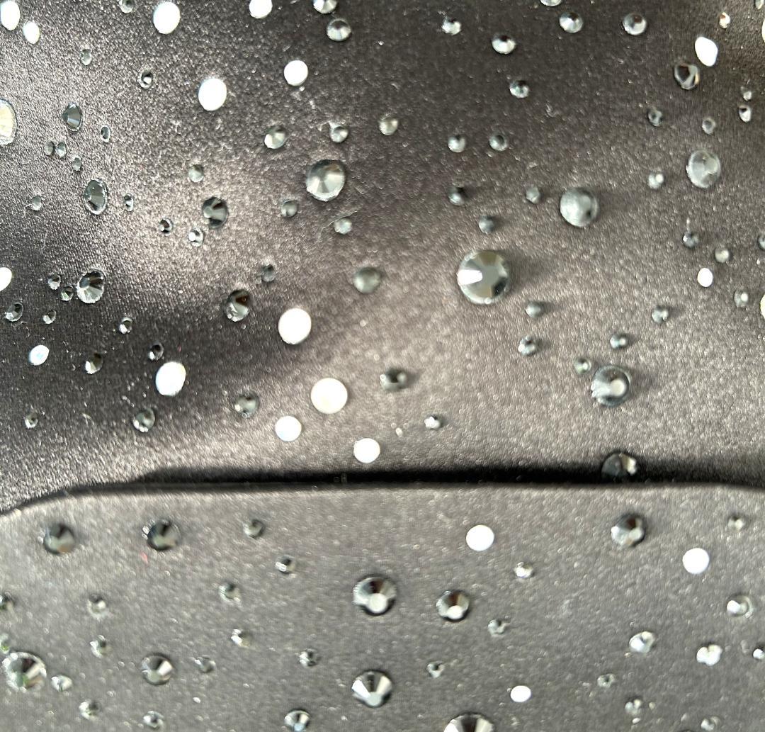 ジョルジオ・アルマーニ ハンドバック ビジュー装飾 中古美品 型崩れ少