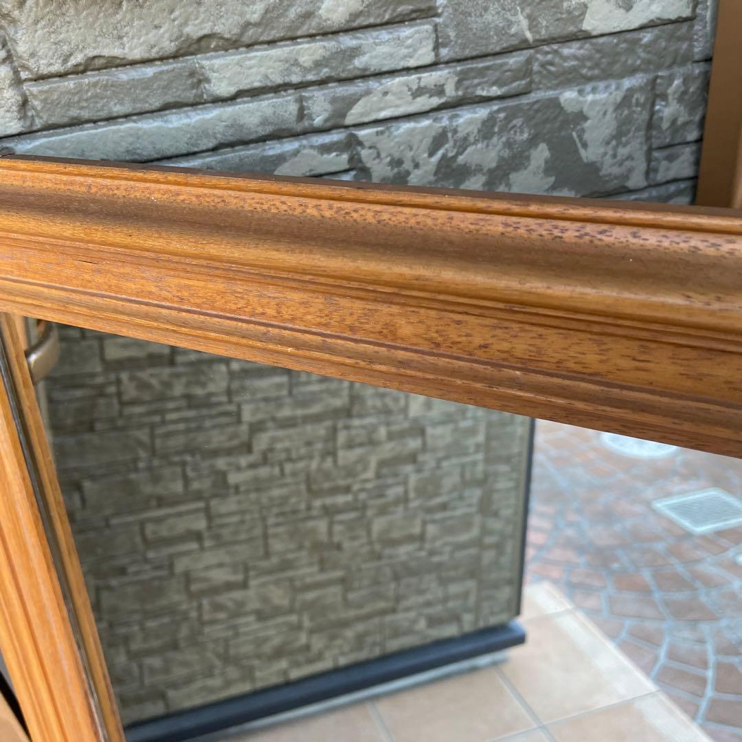 マホガニーフレーム 大型ウォールミラー アンティーク ヴィンテージ インテリア