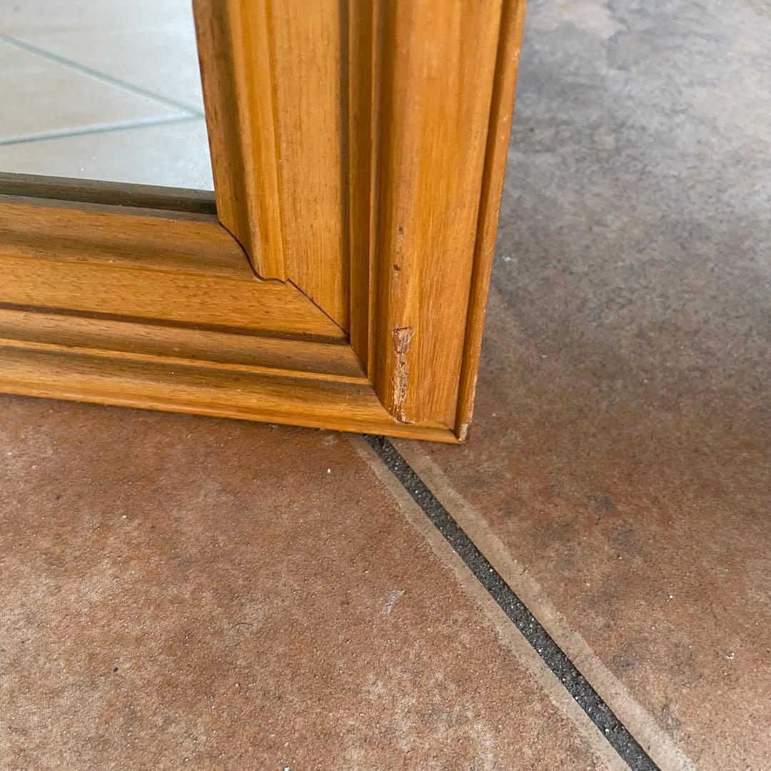 マホガニーフレーム 大型ウォールミラー アンティーク ヴィンテージ インテリア