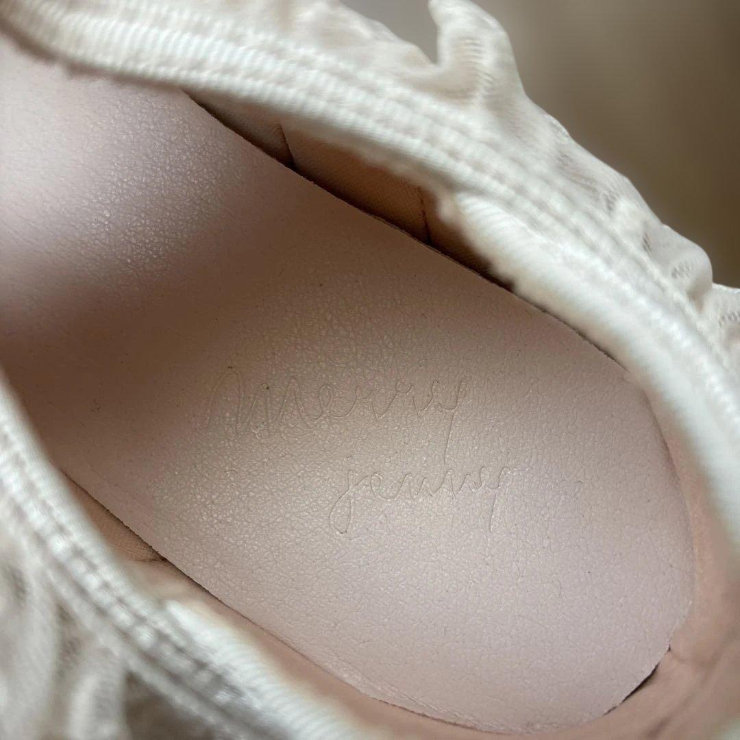 merry jenny frill strap sneakers ピンク