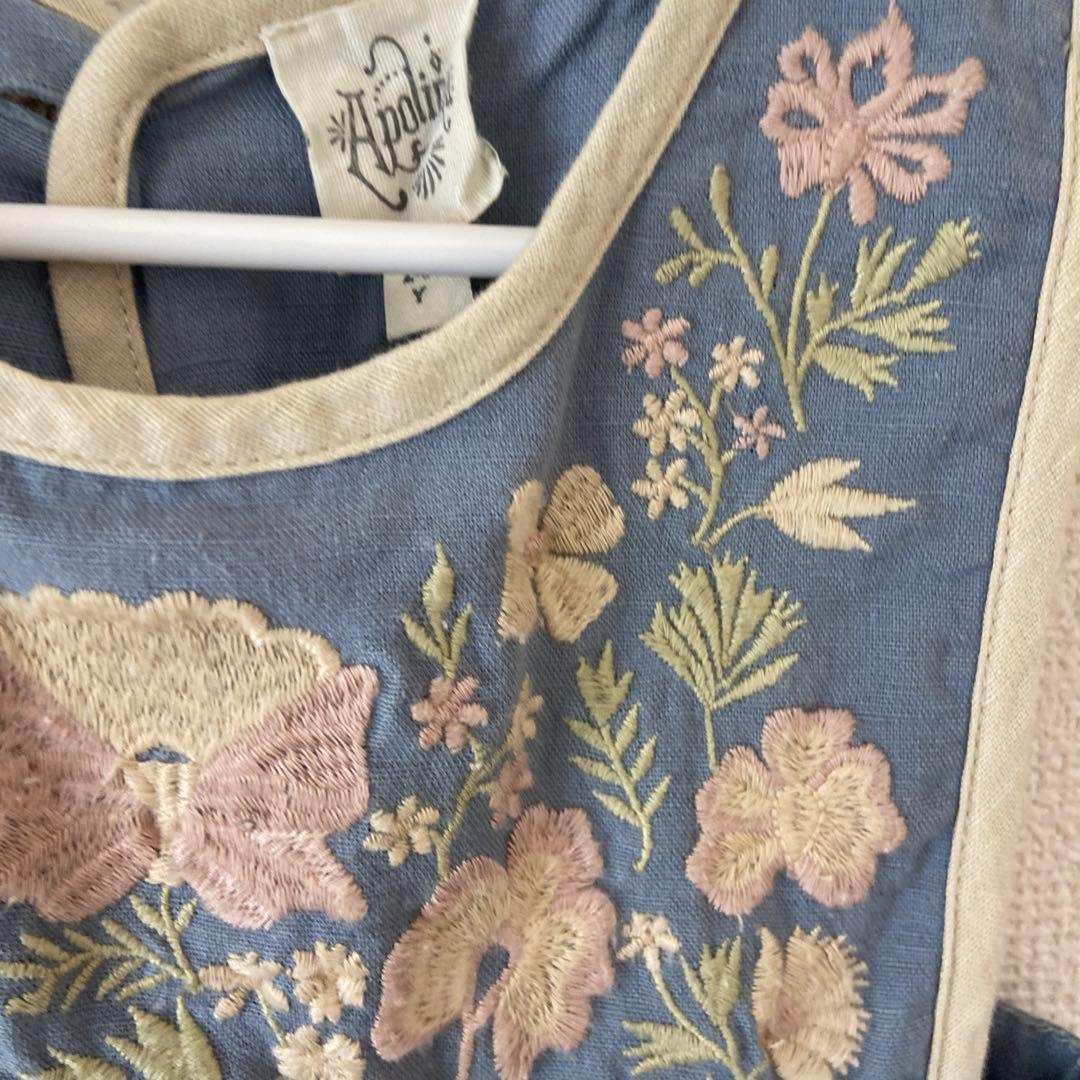 新品 apolina アポリナ 刺繍 ワンピース