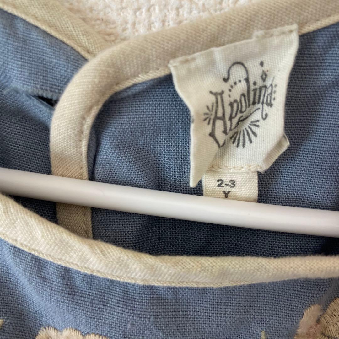 新品 apolina アポリナ 刺繍 ワンピース