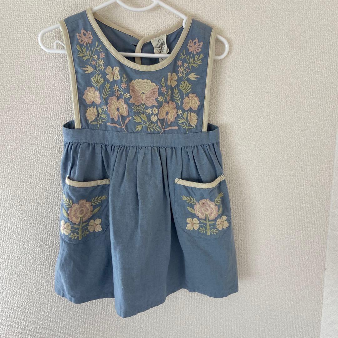 新品 apolina アポリナ 刺繍 ワンピース
