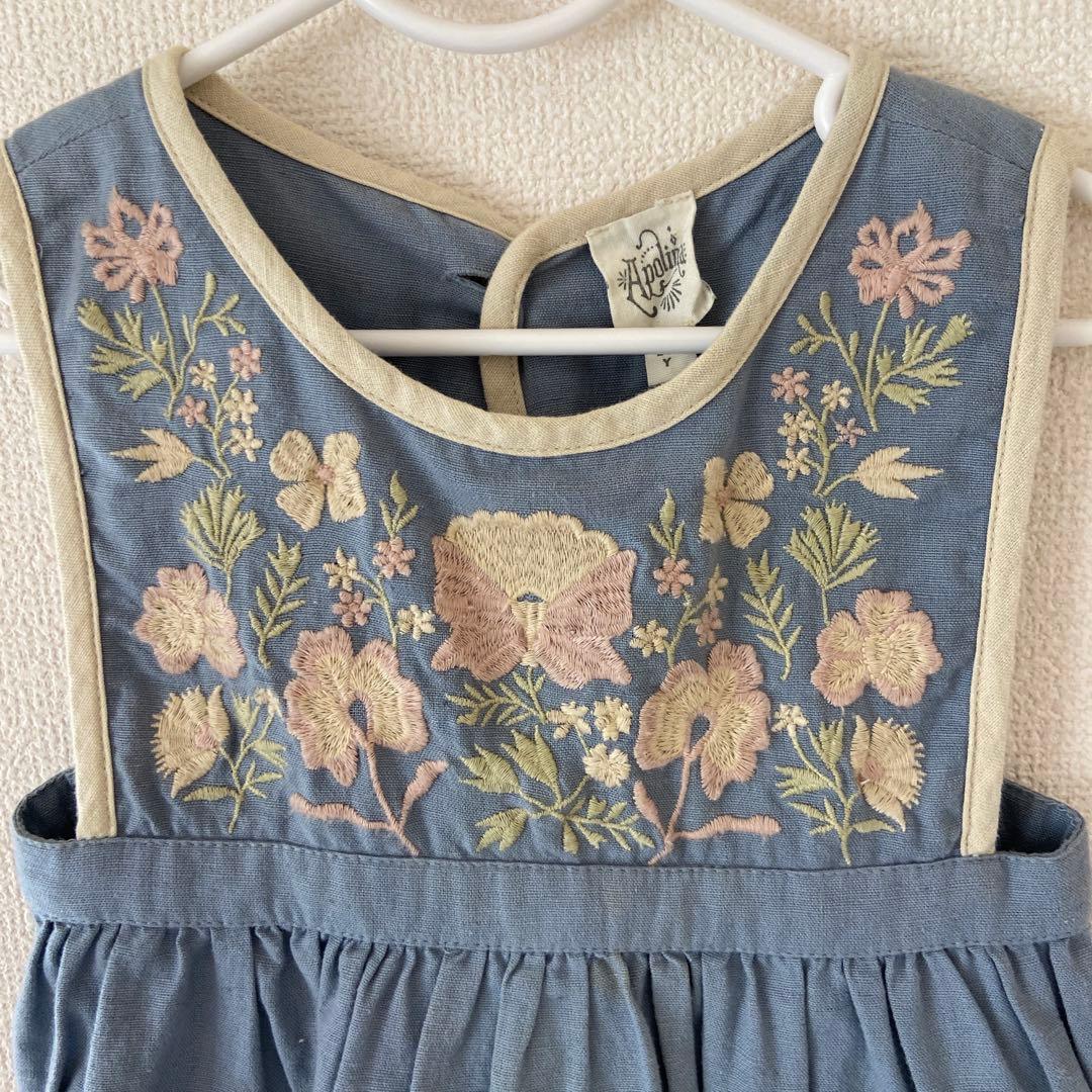 新品 apolina アポリナ 刺繍 ワンピース