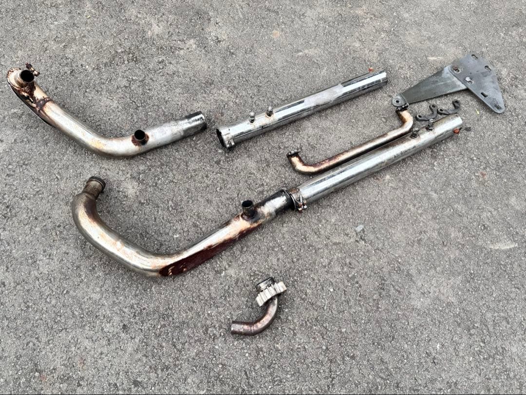 マグナ250 マフラー スラッシュカットマフラー ドラッグパイプマフラー