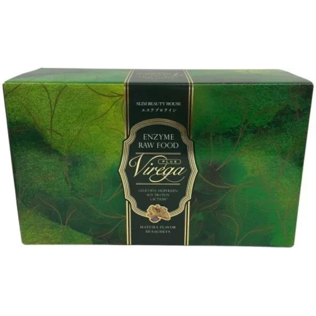 新品未開封 スリムビューティハウスエンザイムローフードビレガ1箱 抹茶ラテ味