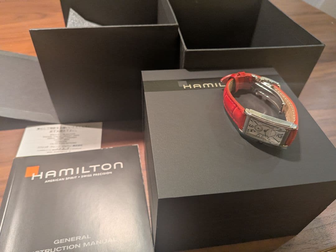 HAMILTON アナログ腕時計 箱あり ハミルトン レクタンギュラー