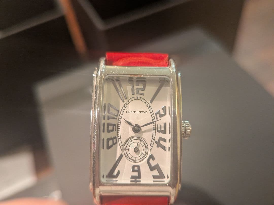 HAMILTON アナログ腕時計 箱あり ハミルトン レクタンギュラー