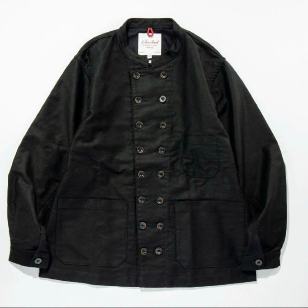 【美品/限定レア】ルサンパレイユ 2nd 別注 ブラックモールスキン ジャケット