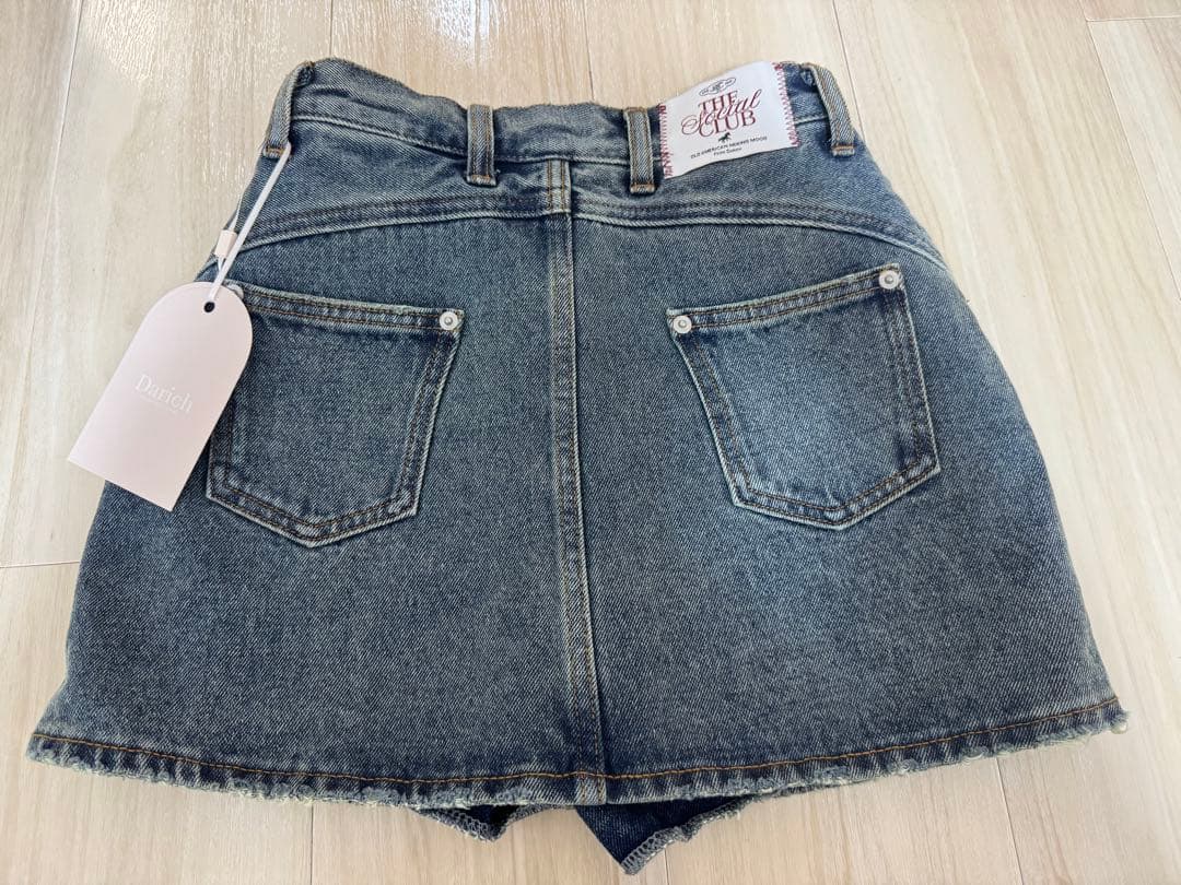 darich ダーリッチ　バックカーブデニムミニスカート　sサイズ
