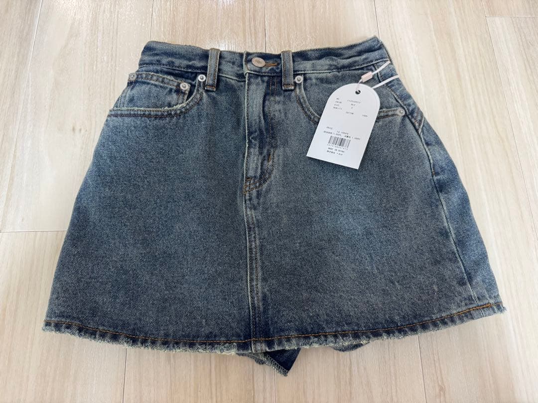darich ダーリッチ　バックカーブデニムミニスカート　sサイズ