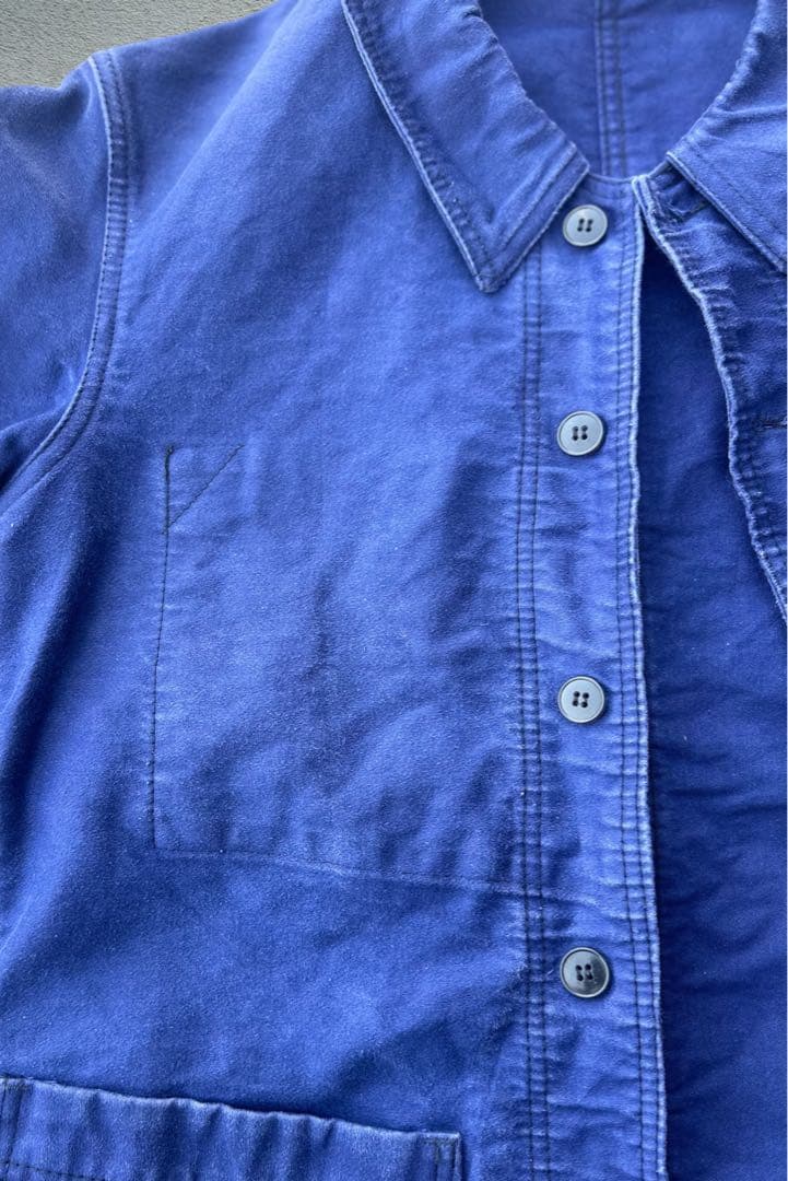 60s〜 EURO VINTAGE モールスキン カバーオール フレンチワーク