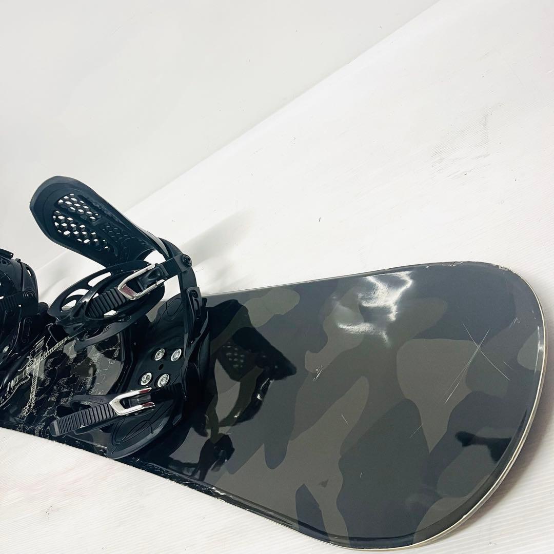 大きめ　スノボセット　ケース付き　スノーボード　ボード　SLQ 迷彩　カモフラ