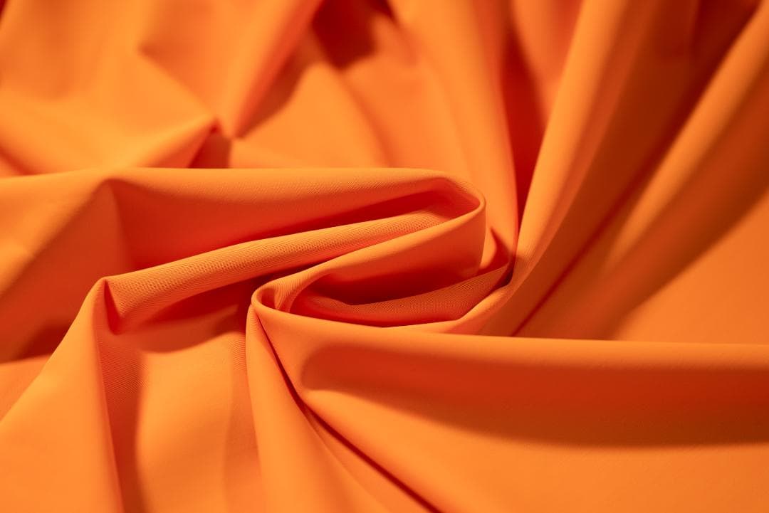 レオタード　ハイレグ　オレンジ×パールホワイト