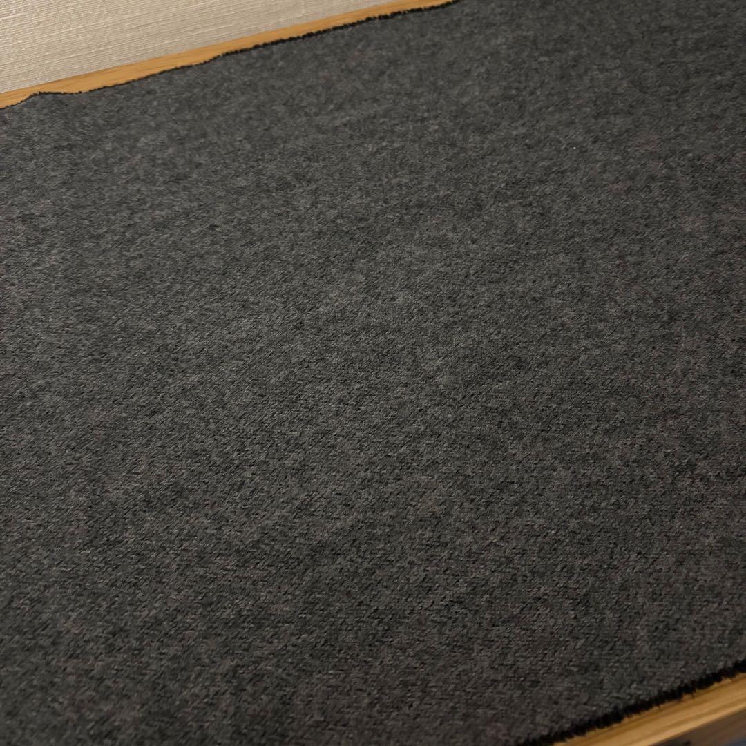 美品　ルイヴィトン　カシミヤ混マフラー　モノグラムグラディエント　ブラックグレー