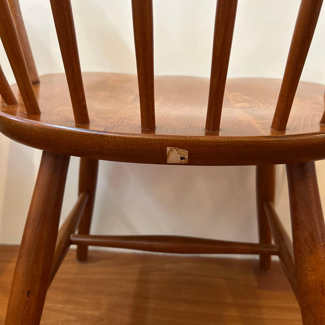 飛騨産業　キツツキ　HIDA ウィンザーチェア　椅子　ヴィンテージ　レトロ　②