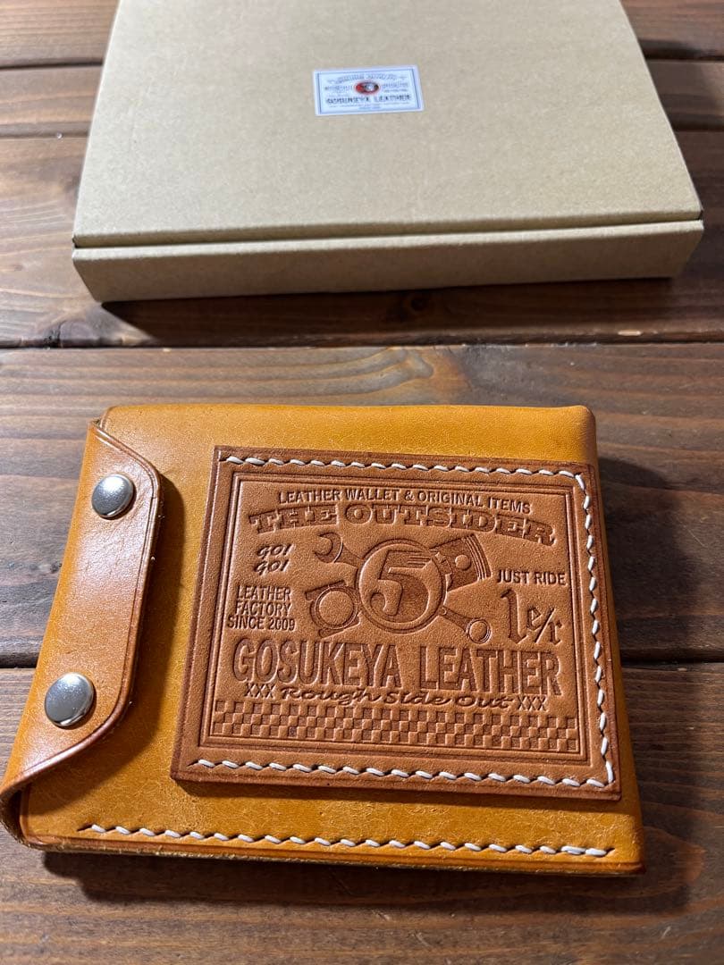 五助屋レザー ライダースミニウォレット プエブロレザー