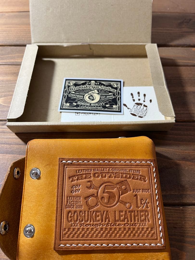 五助屋レザー ライダースミニウォレット プエブロレザー