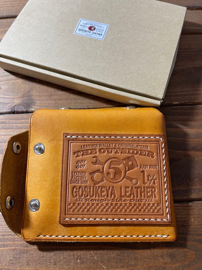 五助屋レザー ライダースミニウォレット プエブロレザー