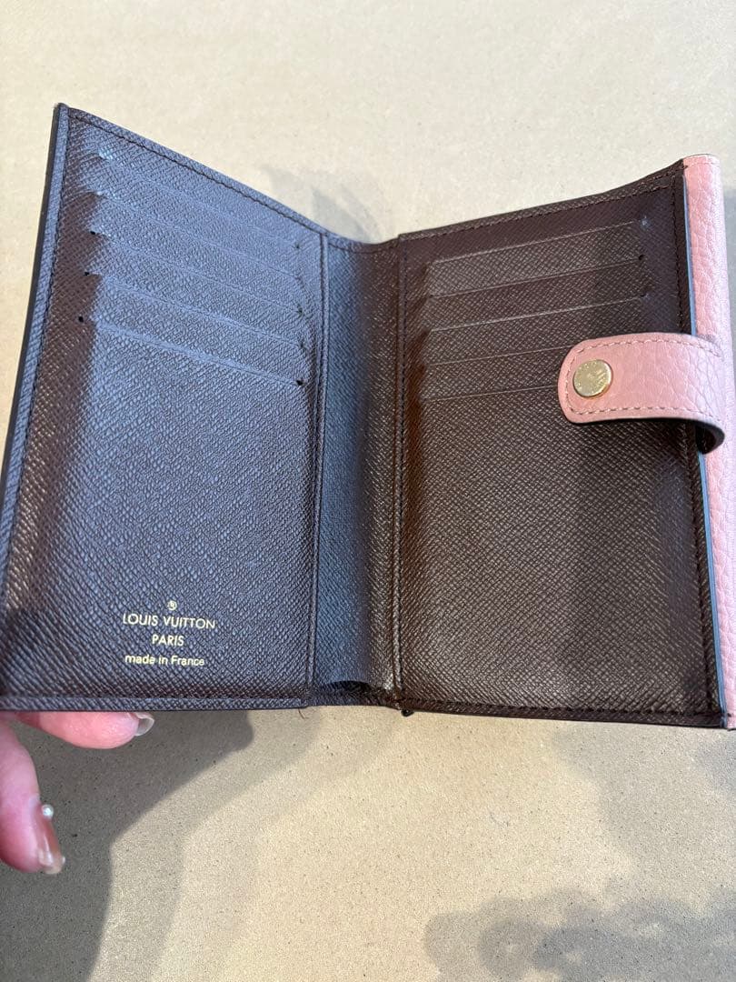 ノルマンディLouis Vuitton ダミエ ピンク二つ折り財布 即購入可