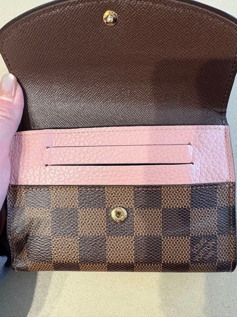 ノルマンディLouis Vuitton ダミエ ピンク二つ折り財布 即購入可
