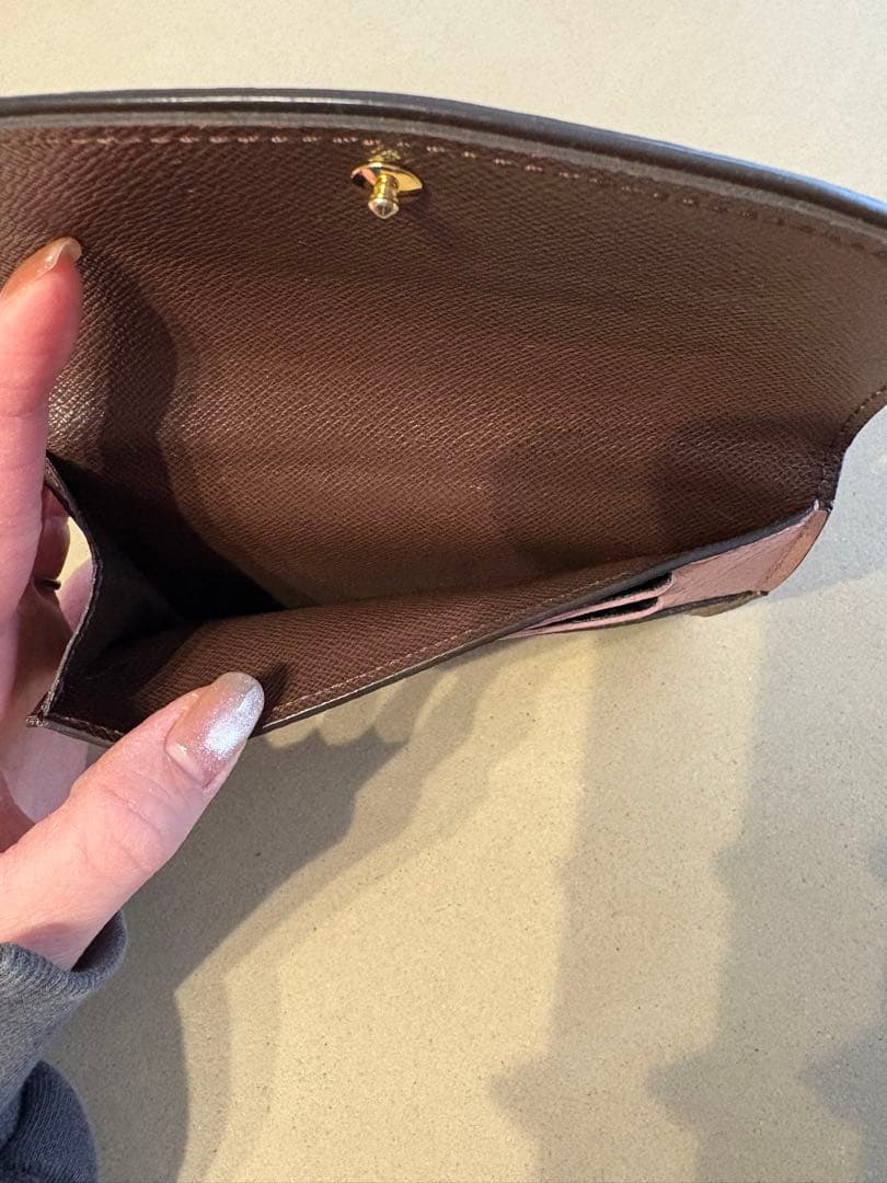 ノルマンディLouis Vuitton ダミエ ピンク二つ折り財布 即購入可