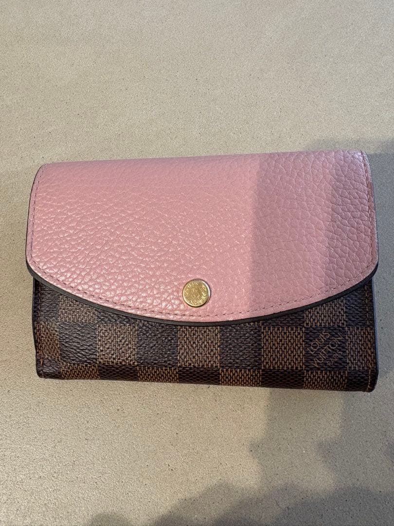 ノルマンディLouis Vuitton ダミエ ピンク二つ折り財布 即購入可