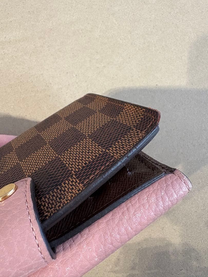ノルマンディLouis Vuitton ダミエ ピンク二つ折り財布 即購入可