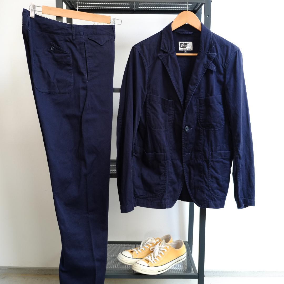 【名作】Engineered Garments コットンセットアップ ネイビー