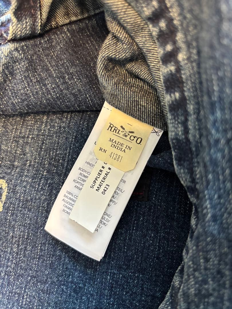 RRLデニムエプロン