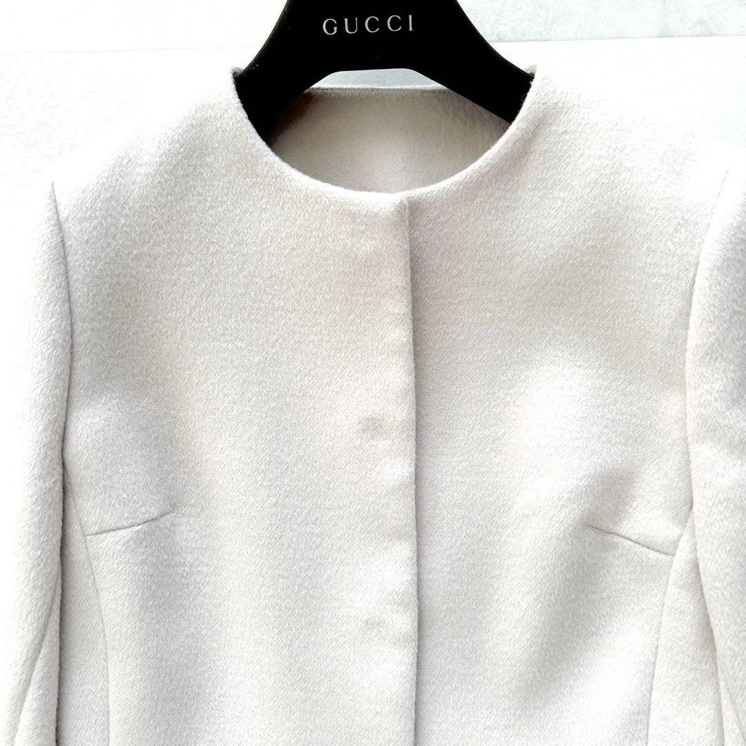 新品タグ付✨完売JENNE ジェンヌ　エコファー襟付きペプラムショートコート近年