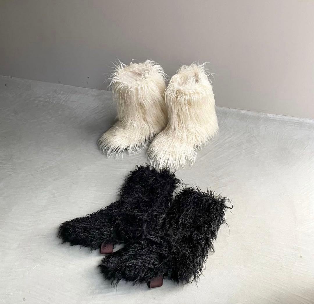 mediam ファー　ブーツカバー　レア★