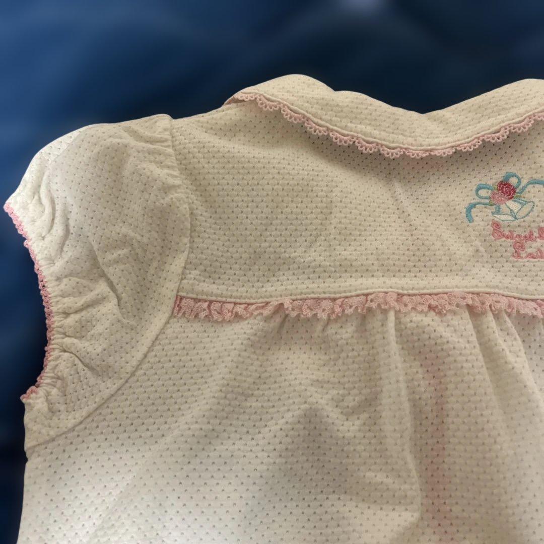 レトロメゾピアノ 120 刺繍ハート ミミポポジップアップ