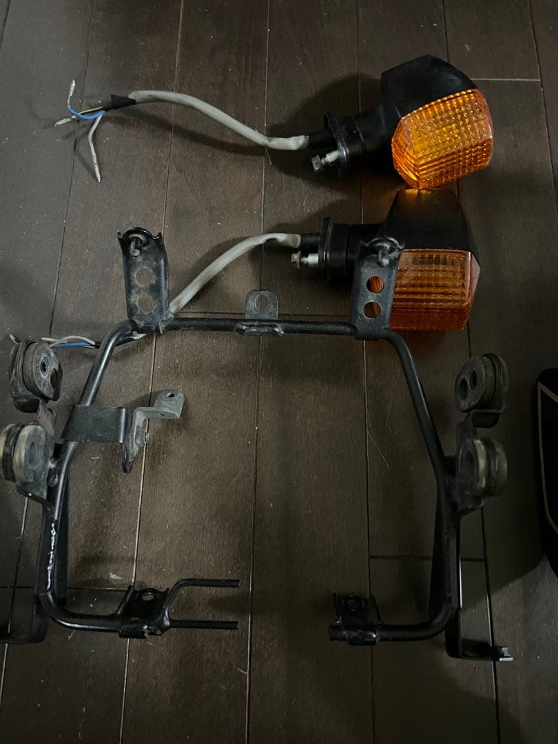 zrx400 ビキニカウル　純正ライト、ステー、ウインカーセット