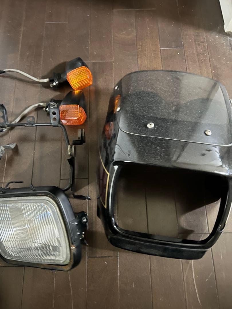 zrx400 ビキニカウル　純正ライト、ステー、ウインカーセット