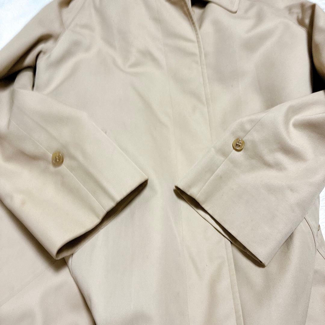 バーバリーズ　ステンカラー　ノバチェック　白タグ　ハニーベージュ　ライナー L