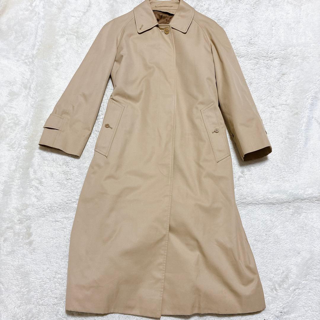 バーバリーズ　ステンカラー　ノバチェック　白タグ　ハニーベージュ　ライナー L