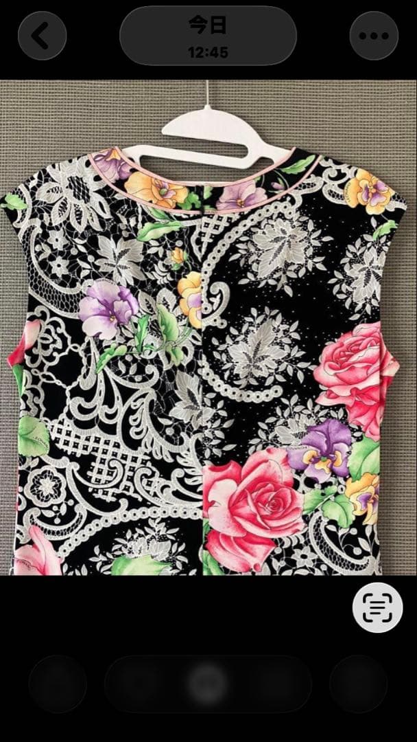 paakopod❣️レオナール　カンカン　シルク混 ロングワンピース