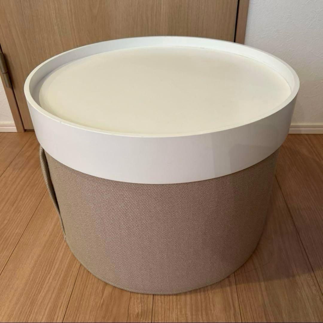 アクタス　テーブル　ドラムスパフ　DRUMS POUF ベージュ　ホワイト