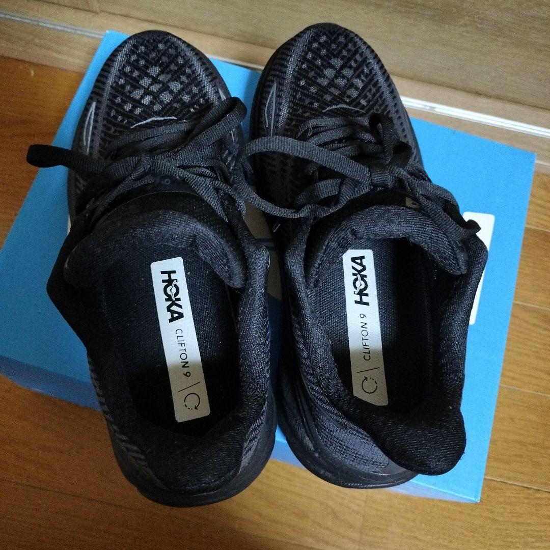 新品　Hoka ホカオネオネ クリフトン9 Black 24.5cm