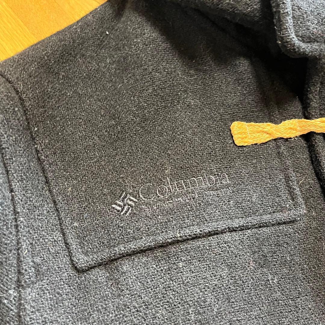 古着 90's コロンビア ショート ダッフルコート ウールジャケット 黒