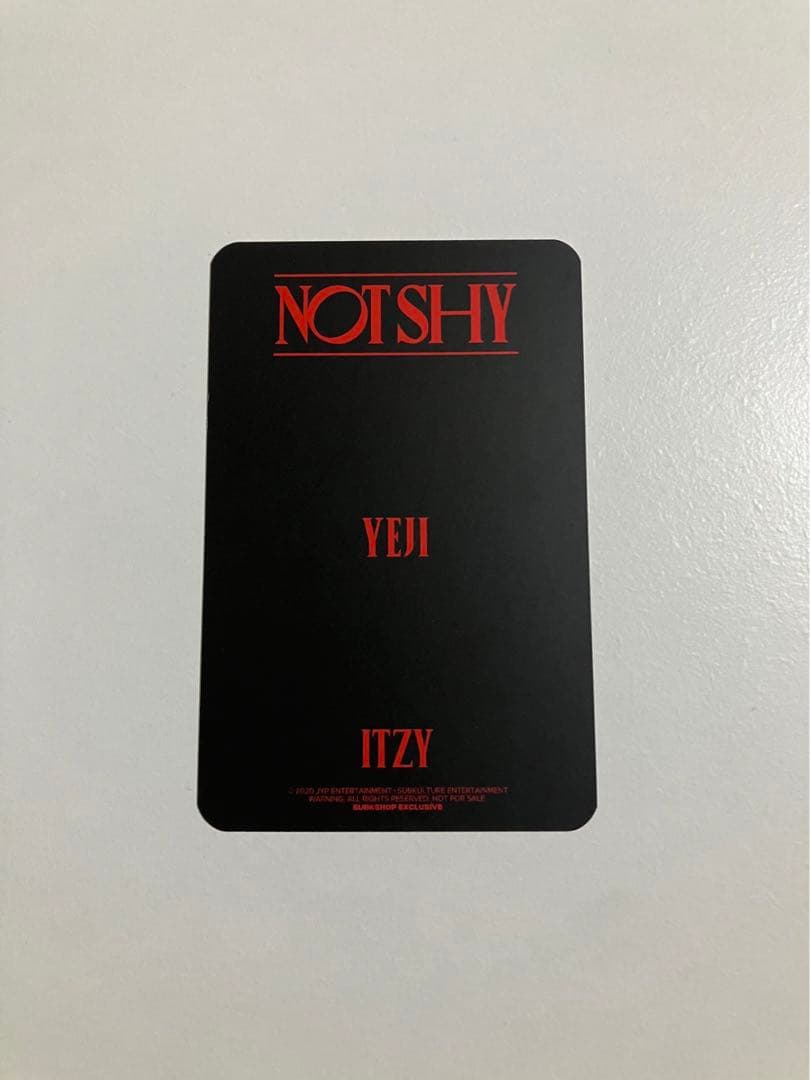 ITZY notshy subk ヨントン イェジ トレカ 希少