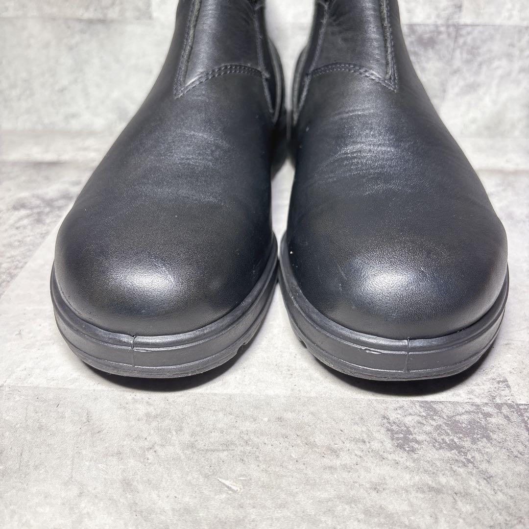 アッパー美品 Blundstone サイドゴアブーツ 7 ローカット 本革 黒